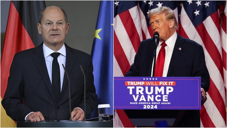 Almanya Başbakanı Scholz, Donald Trump ile telefonda görüştü