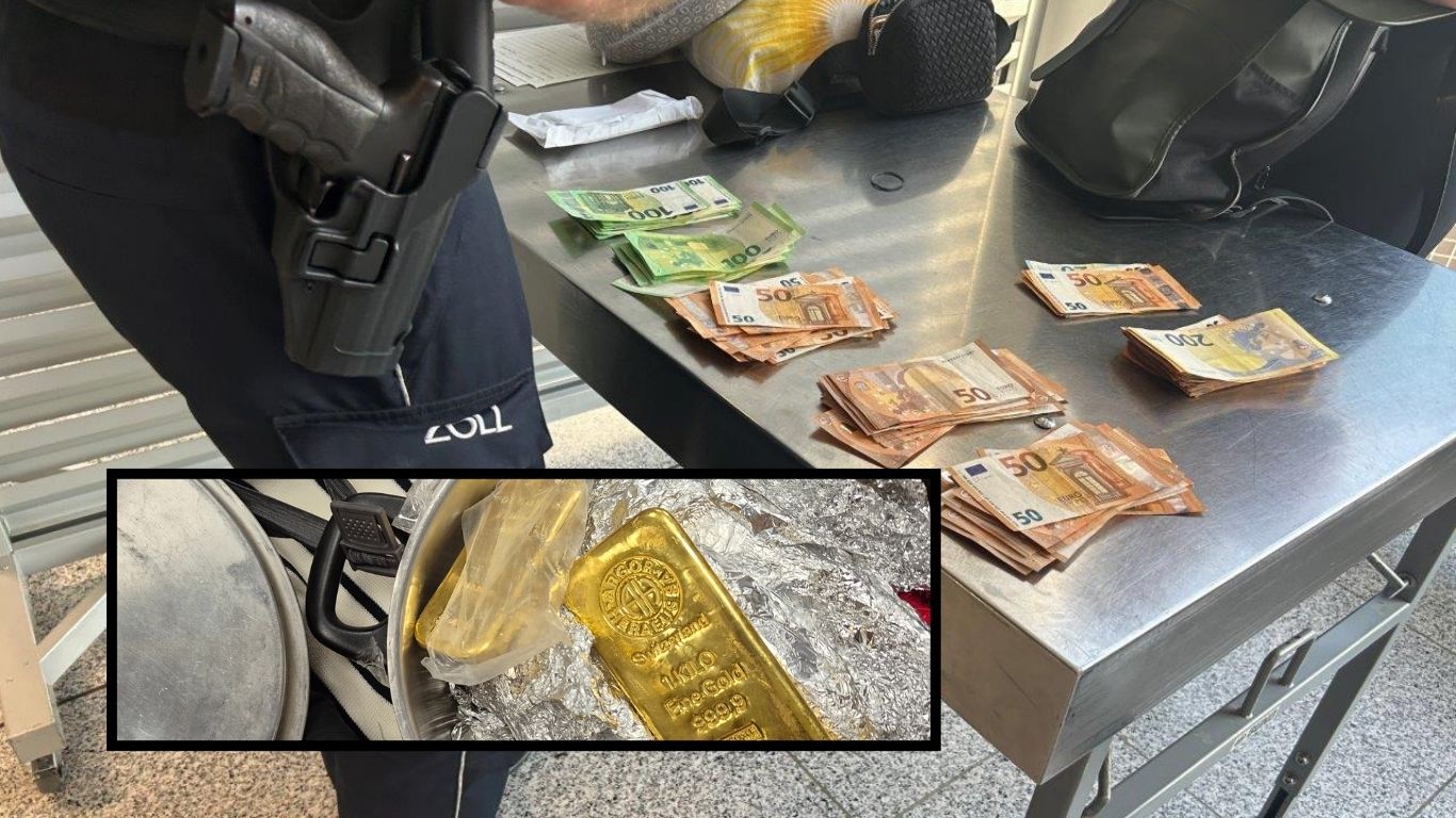 Frankfurt Havalimanı’nda Tencerede 11 Kilo Altın Yakalandı (VİDEO)