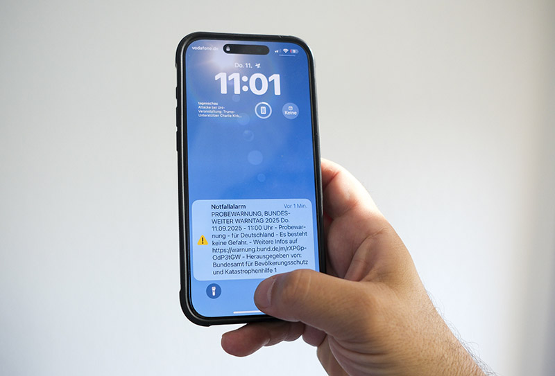 Almanya’da acil durumlar için uyarı sistemleri test edildi (VİDEO)