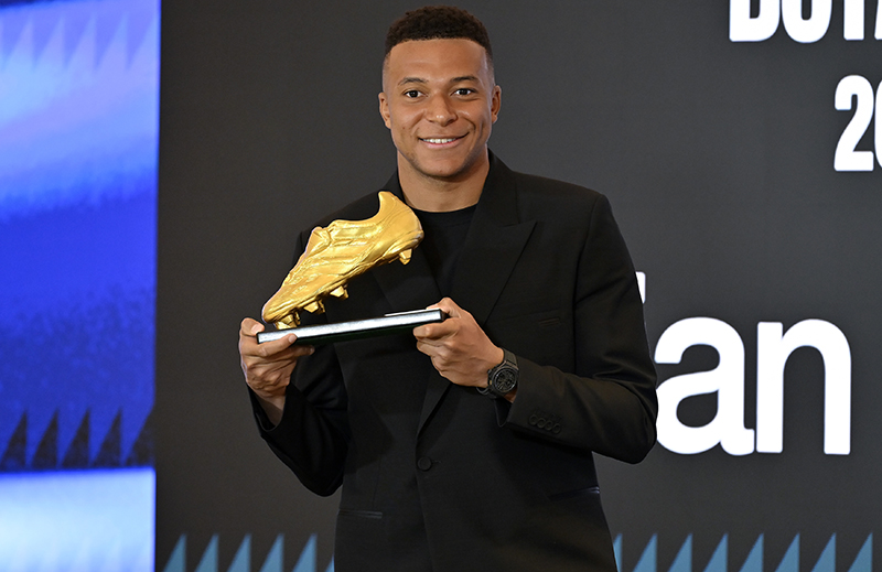 Mbappe, „Avrupa Altın Ayakkabı“ ödülünü aldı