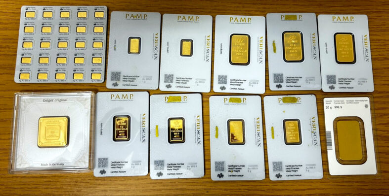 Ein Teil des geschmuggelten GoldesBildquelle: Hauptzollamt Singen