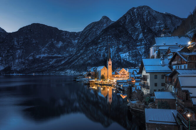 Hallstatt’ta kış manzaraları